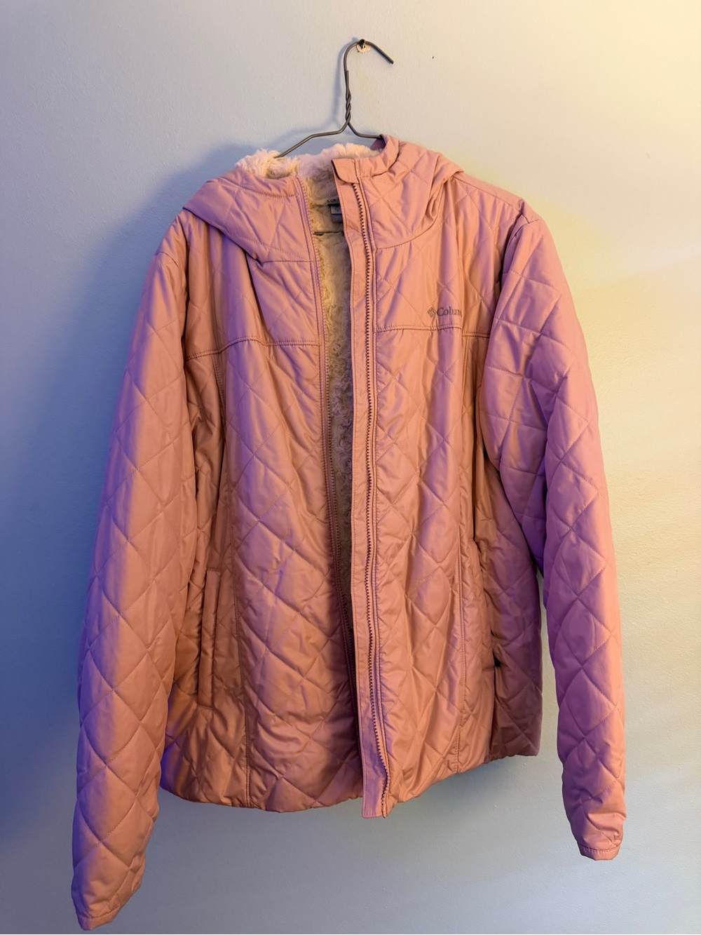 Columbia Women's Quilted Hooded Puffer Jacket - Light Pink